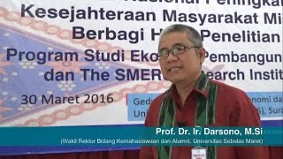 Kegiatan Penelitian di Universitas Sebelas Maret (UNS) | Darsono (UNS)