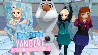 FIESTA FROZEN DISNEY, ANA, ELSA Y OLAF !!! | YANDERE SIMULATOR