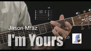 How to play I'm Yours by Jason Mraz - guitar lesson