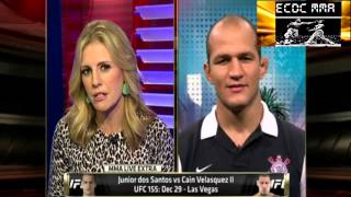 JUNIOR DOS SANTOS WANTS ALISTAIR OVEREEM ,WILL KO CAIN 2ND ROUND, ON CHAEL SONNEN TITLE SHOT