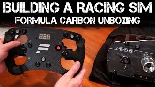 BUILDING A RACING SIM - Fanatec ClubSport Formula Carbon Racing Wheel Unboxing