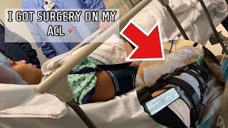FINALLY GOT MY ACL SURGERY |day 1 post op|