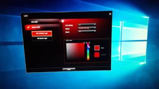 MSI Z170A GAMING PRO CARBON - LED Demonstration