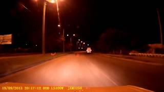 Тест регистратора DOD LS400W - ВЕЧЕР (ясно)