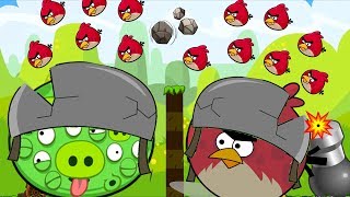 Angry Birds Collection Birds 2 - CANNON TERENCE SHOOTING MAXIMUM BIRDS TO BLAST BOSS PIGS!