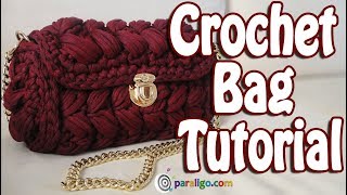 Crochet Bag Tutorial Zig Zag Puff Stitch Purse