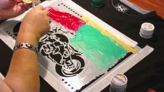 Textildesign - T-Shirt gestalten Motorradshirt Shirt mit Motorrad