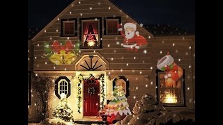 Christmas Projector Laser Light 12 Replaceable Lens Patterns Garden Lawn Lamp Landscape