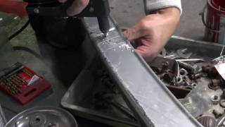 エアロパーツ-割れ-破損-亀裂-自分でプラスチック修理,FRP接着補強で直す18