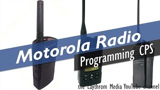 Programming Motorola RDX Radios via CPS