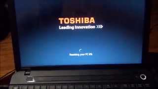 Toshiba  Satellite Factory Reload Restore to factory Out of box State C55-A104