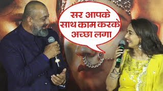 Madhuri Dixit Shows Love For Sanjay Dutt, Calls Him SIR | Kalank Trailer Launch