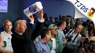 Trump Throws Paper Towels At Puerto Rican Victims