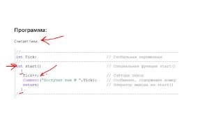 Локальные и глобальные переменные в MQL4