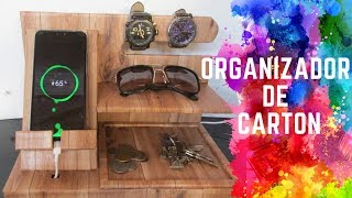 ORGANIZADOR DE CARTON PARA HOMBRE | DIY FACIL