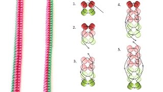 Жгут ндебеле на 4 бисерины/Harness ndebele 4 beads