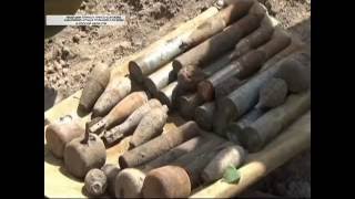 «Эхо войны» В Курской области обнаружен склад боеприпасов времён ВОВ.