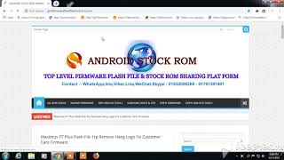 Maximus P7 Plus Flash File Frp Remove Hang Logo Fix Customer Care Firmware