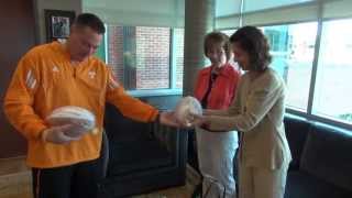 Honorary Coaches Theresa Lee & Pia Wood For Tennessee Game Vs. South Alabama (9/28/13)