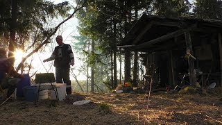 РЫБАЛКА НА СЕТИ \ ЧАСТЬ ПЕРВАЯ \ ПОХОД В ТАЙГУ \ СИЛЬНЫЙ ДОЖДЬ