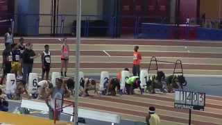 Tia Jones 8.04s 55m Hurdles Finals USATF Indoor South Zone 2015 15yr Girls