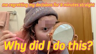 shaving my eyebrows for attention