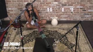 Teak Wood Didgeridoo - X8 Drums