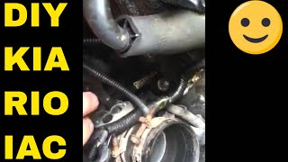 2001 KIA RIO IAC/ Idle Air Control Valve Testing and Cleaning