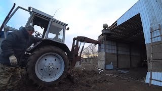 Строим ангар своими руками (склад, гараж.) Стены.