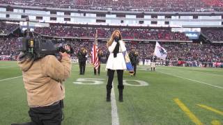 Krista Angelucci- New England Patriots National Anthem