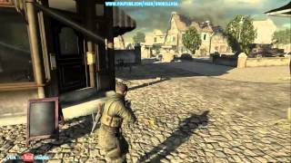 Sniper Elite V2 Saint Pierre DLC Level Gameplay