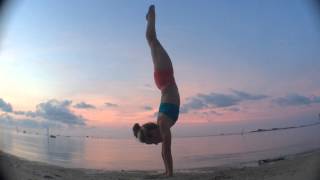 Pre Dawn Yoga in Koh Samui: Handstand