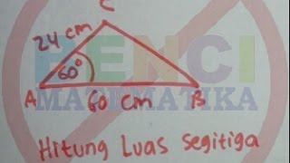 luas segitiga sembarang dengan trigonometri