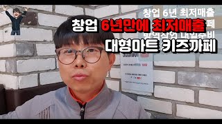 252화 창업 6년만에 최저매출 대형마트 키즈까페 휴~~. 방역하며 내일을 준비합니다.