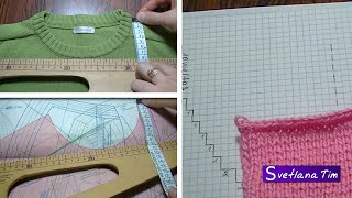 Круглый ВЫРЕЗ ГОРЛОВИНЫ. ГОРЛОВИНА Часть 1. Вязание спицами # 50