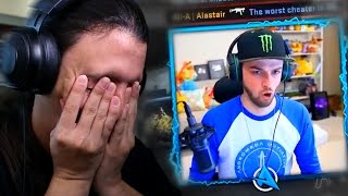 REACTING TO ALI-A PLAYING CS GO!!!
