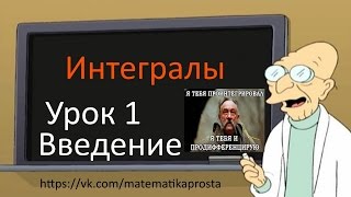 Интегралы с нуля. Первый урок. Знакомство с интегралами.
