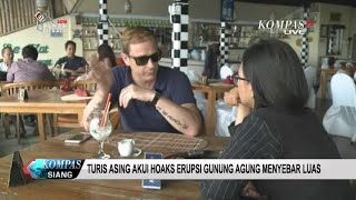 Turis Asing Sebut Hoaks Soal Gunung Agung Menyebar Luas