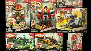 お買い物動画175 パワーレンジャー サムライ＆スーパーサムライ【シンケンジャー】サムライギガゾード ブルメガゾード ディスクサイクル タイガータンク サムライレンジャー
