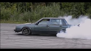 Volvo 740 Turbo Burnout Compilation!