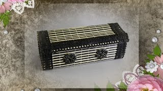 ШКАТУЛКА ОРГАНАЙЗЕР ИЗ БАМБУКОВОЙ САЛФЕТКИ - СВОИМИ РУКАМИ