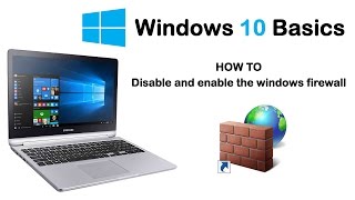 Windows 10 Basics - How to enable and disable the windows firewall service