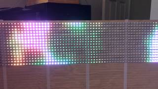 16 WS2812B LED strips @ 60 LEDS a strip playing clouds demo