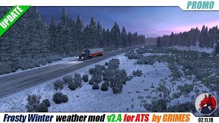 ATS (1.32) | "Frosty Winter Weather Mod" v2.4 (for ATS) by Grimes - review
