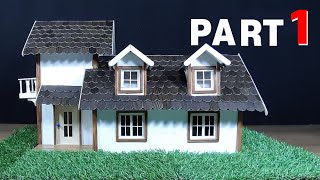 DIY How to Make a House using Cardboard (Part 1) / 골판지로 주택만들기. Paper House. 페이퍼하우스