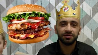 Бесплатная еда в Burger King : НОВИНКА МЕГА ВОППЕР КИНГ - МЕГА ТРОЙНОЙ ВОППЕР ОБЗОР ЧЕЛЛЕНДЖ УФА