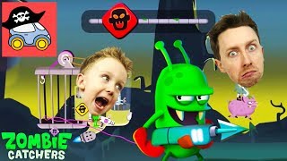 ? Охота на Босса в ZOMBIE CATCHERS прохождение Ловцы зомби Игра как мультик для детей Жестянка