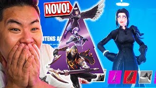 COMPREI O NOVO PACOTE DO FOGO SOMBRIO!! *R$100,00!* | FORTNITE