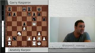 Masaje posicional de Karpov a Kasparov (Match por el título mundial 1984)