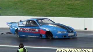 ROB CAMPESE WORLD RECORD TWIN TURBO V8 MUSTANG  RUNS 5.97 @ 254 MPH AT SYDNEY DRAGWAY - 21.8.2011